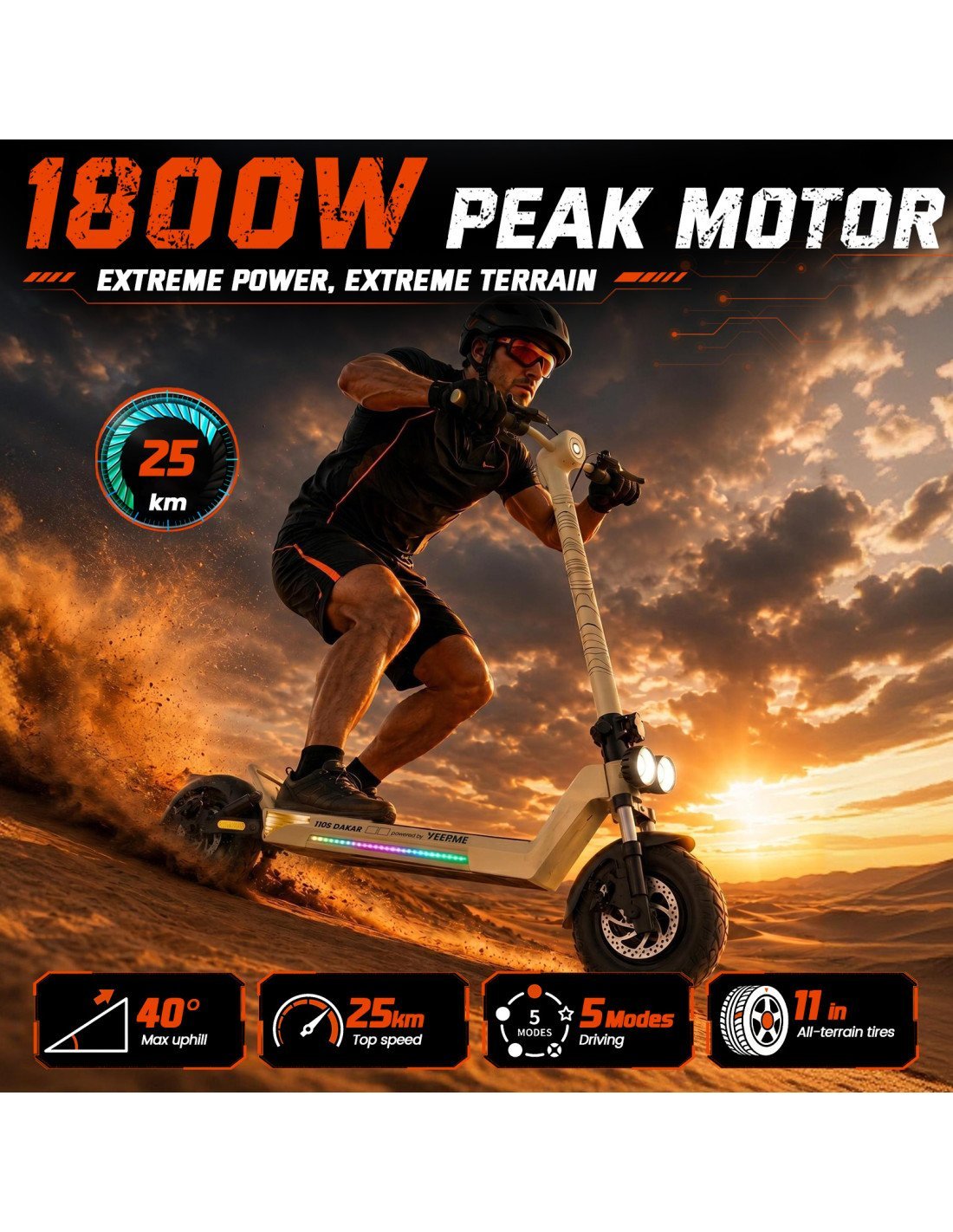 Trottinette électrique DAKAR 110 PRO (2026)