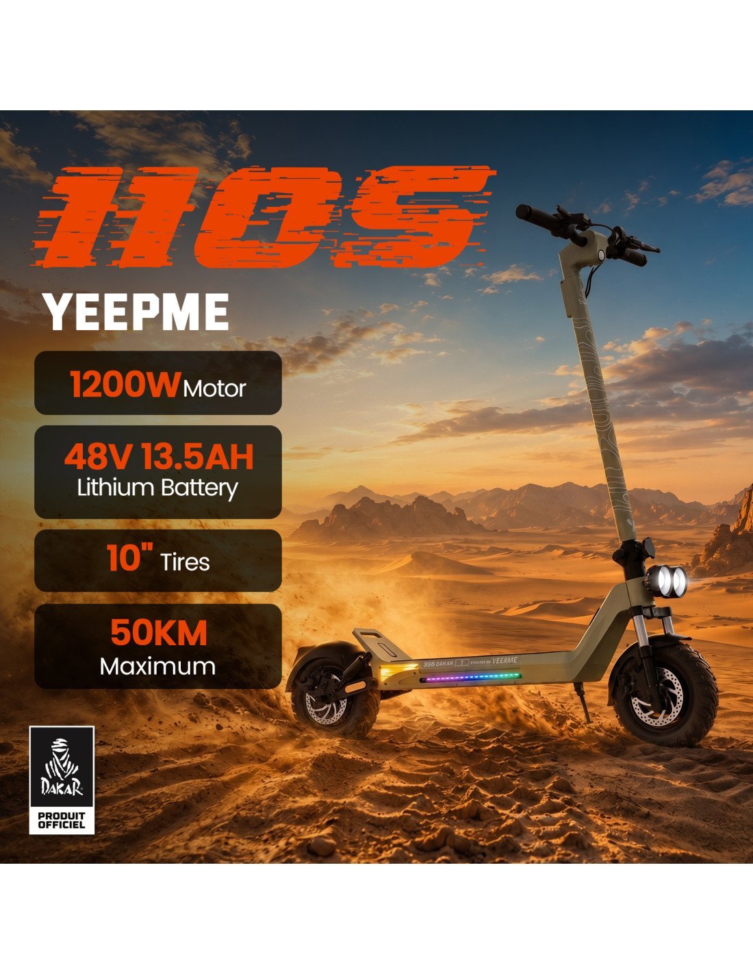 Trottinette électrique DAKAR 110S (2026)