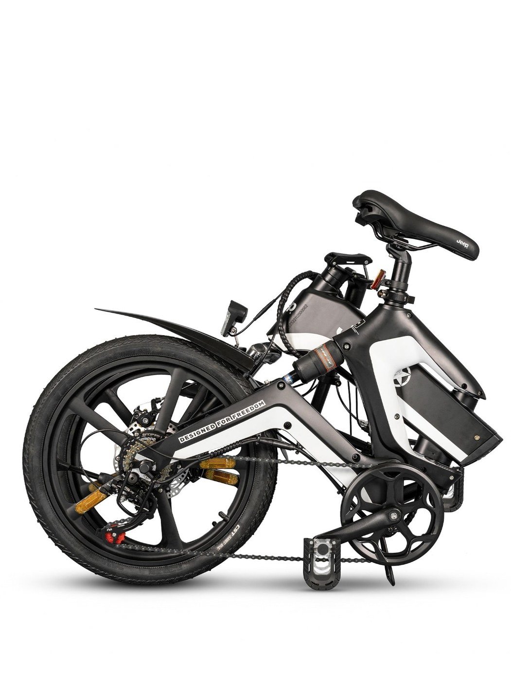 Vélo électrique pliant Jeep Fold FFR 7050 - cadre magnésium 20″, 374Wh 80 km